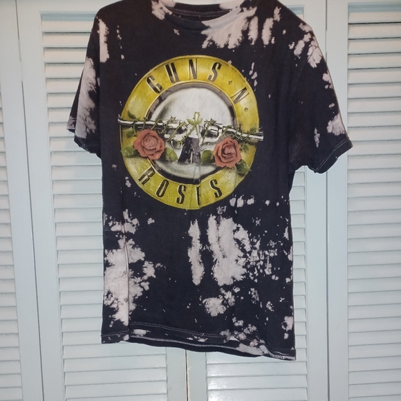 Bravado Guns N' Roses Skull Pattern Band T-shirt, size M for men unclear black type Vintage Second Hand